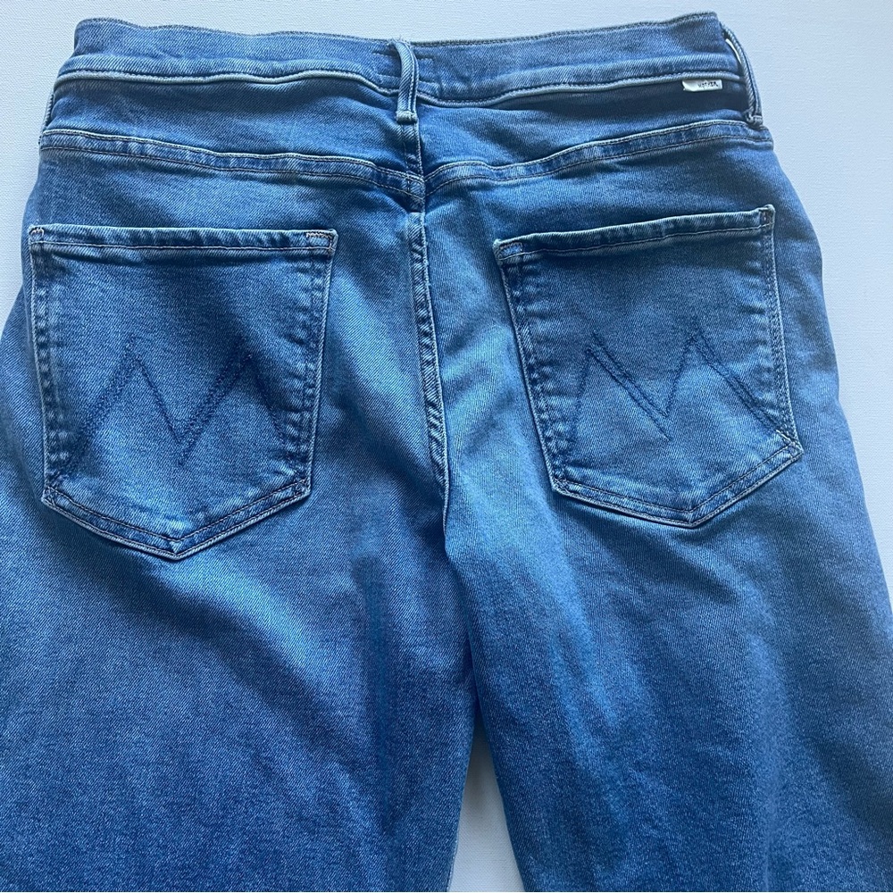 MOTHER Midrise Maven Sneak Different Strokes Jeans size 31 - Picture 10 of 11